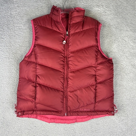 Vintage L.L. Bean Reversible Puffer Vest | Red | Women's M - Picture 3 of 5